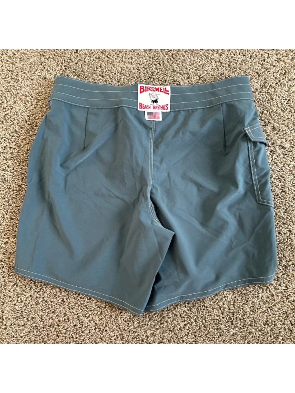 Birdwell Men's Sz 34 808 Boardshorts Beach Britches SurfStretch Side Pocket
